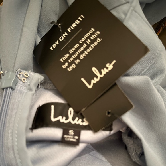 Lulus Air of Romance Light Blue Maxi Dress Size Small NWT - Picture 6 of 6